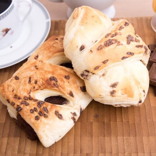 Croissant e Baguete de Chocolate