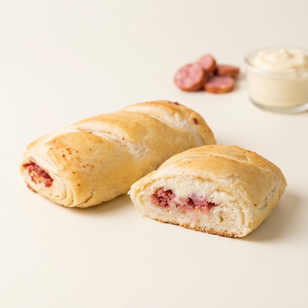 Baguete Folhada de Calabresa c/ Requeijão