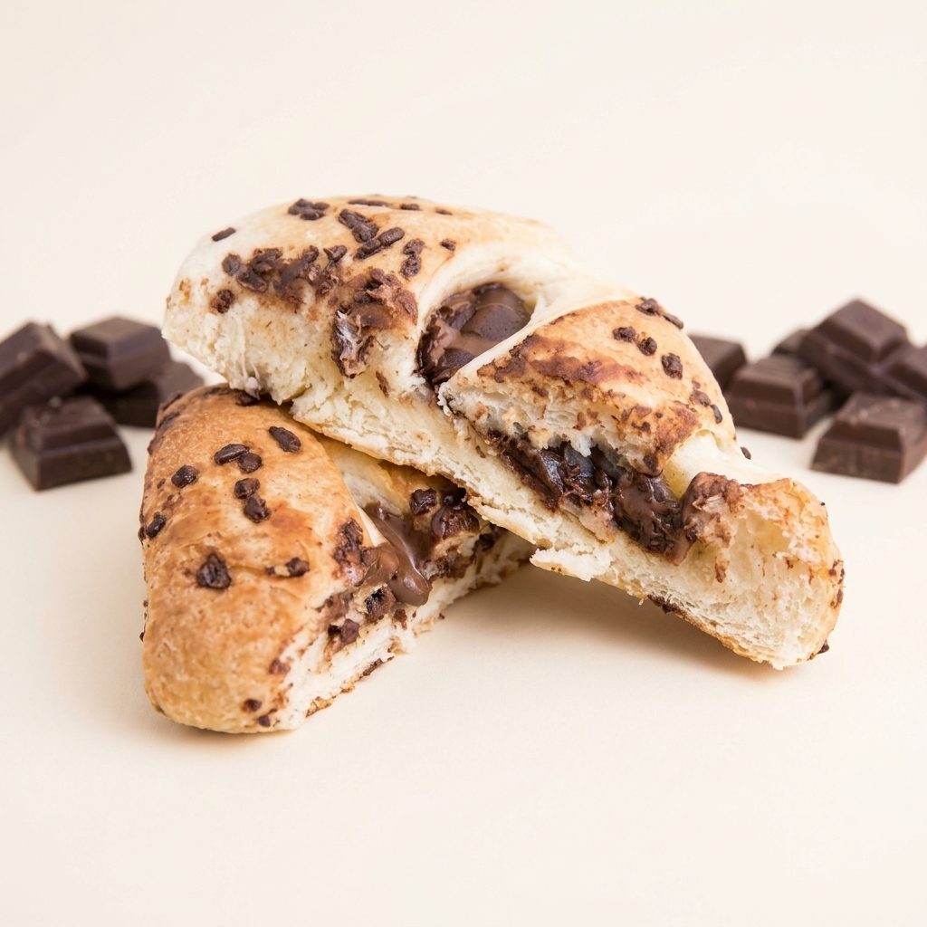 Baguete Folhada de Chocolate