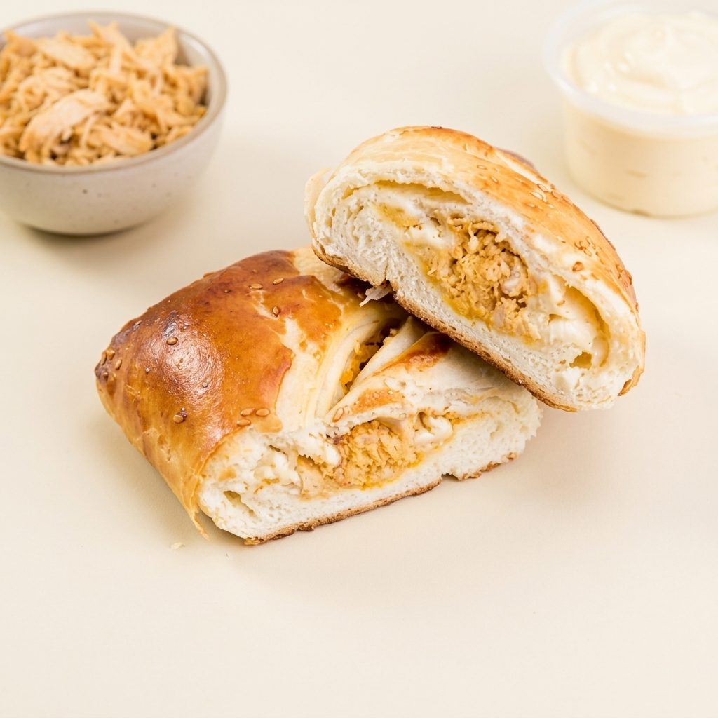 Baguete Folhada de Frango c/ Requeijão