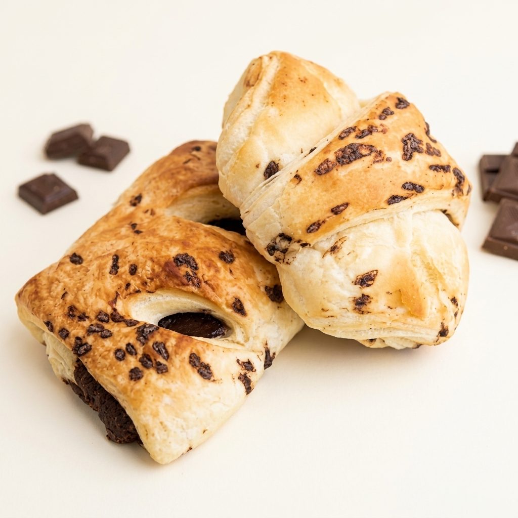 Croissant e Baguete de Chocolate
