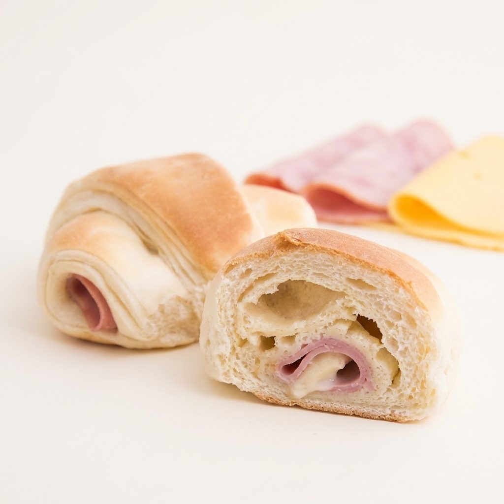 Croissant Folhado de Presunto e Queijo