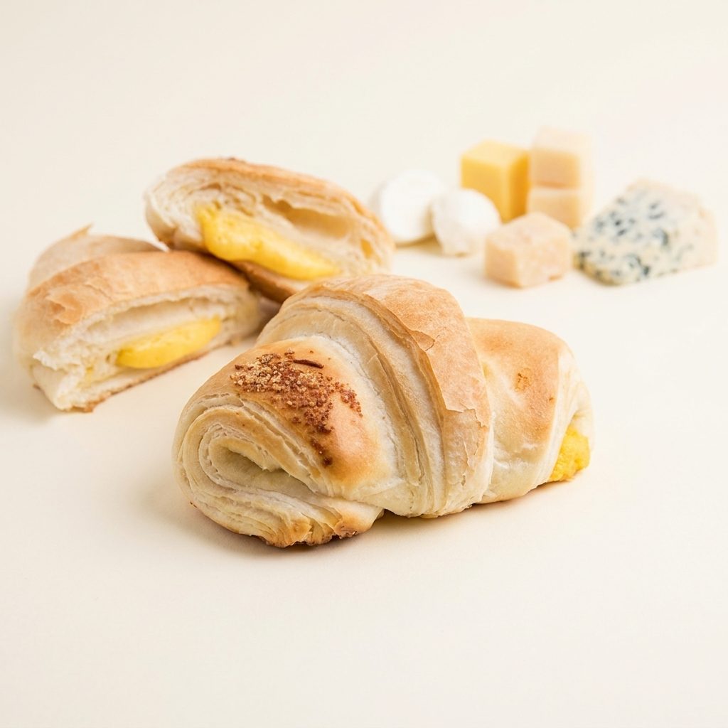 Croissant Folhado de Quatro Queijos