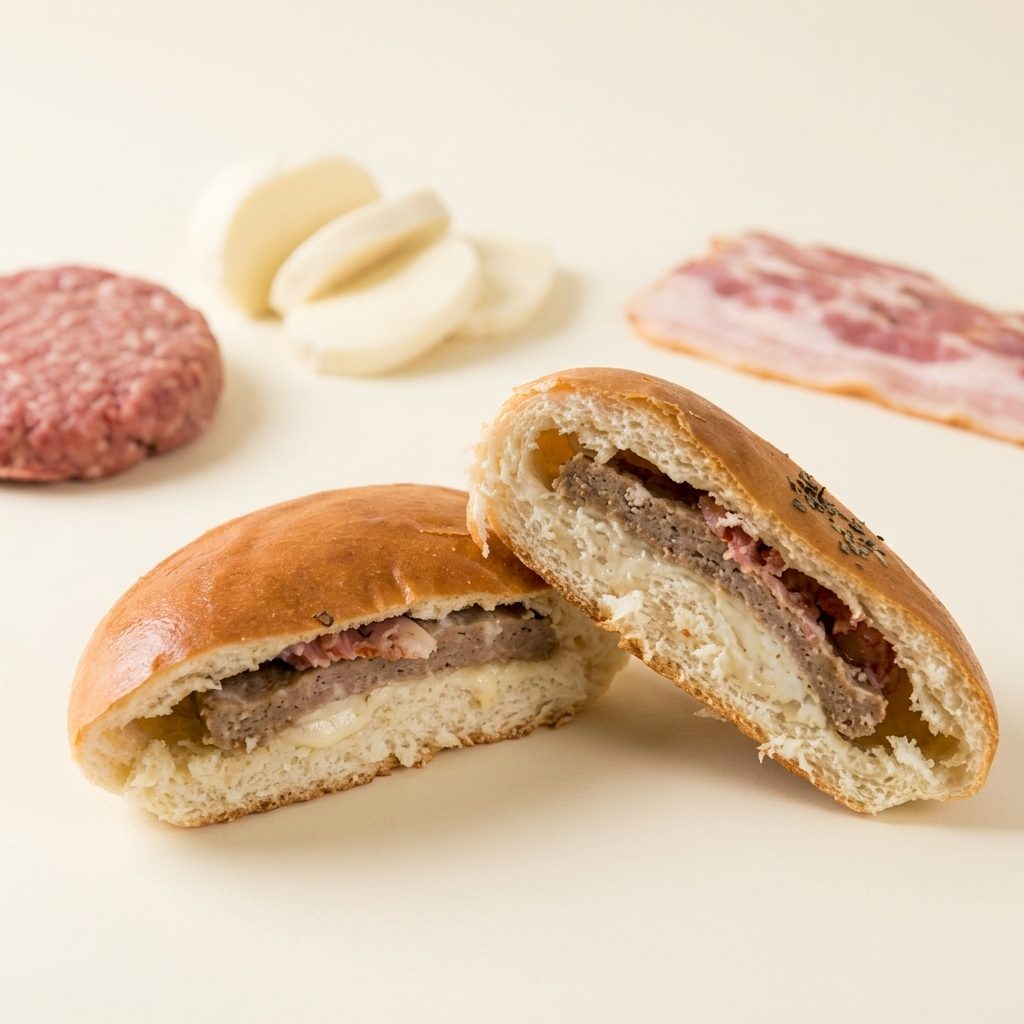 Hamburgão Muçarela e Bacon