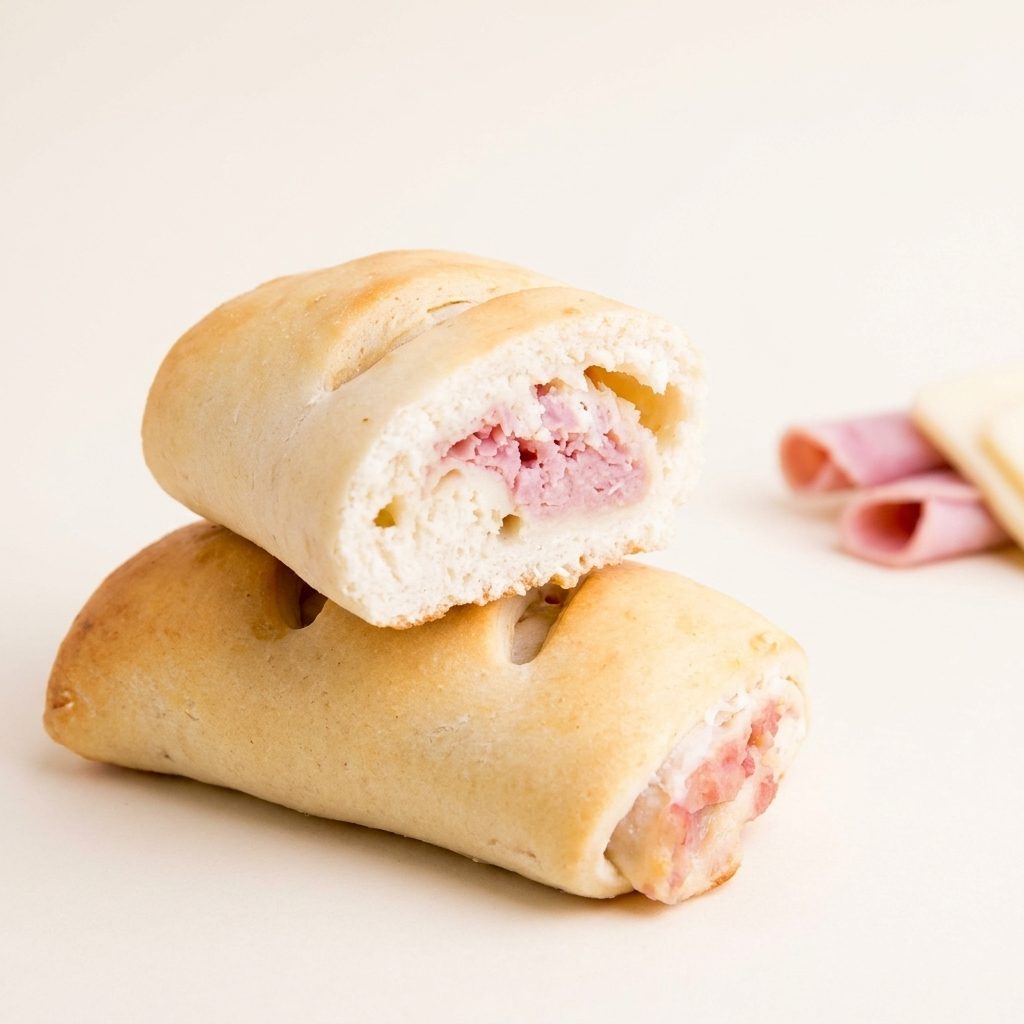 Mini Baguete de Presunto e Queijo
