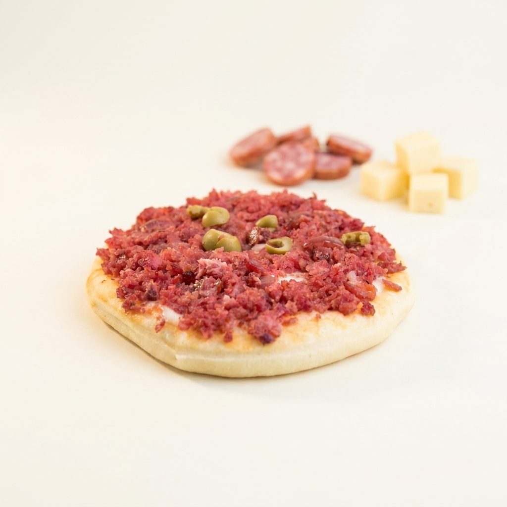 Mini Pizza de Calabresa c/ Muçarela