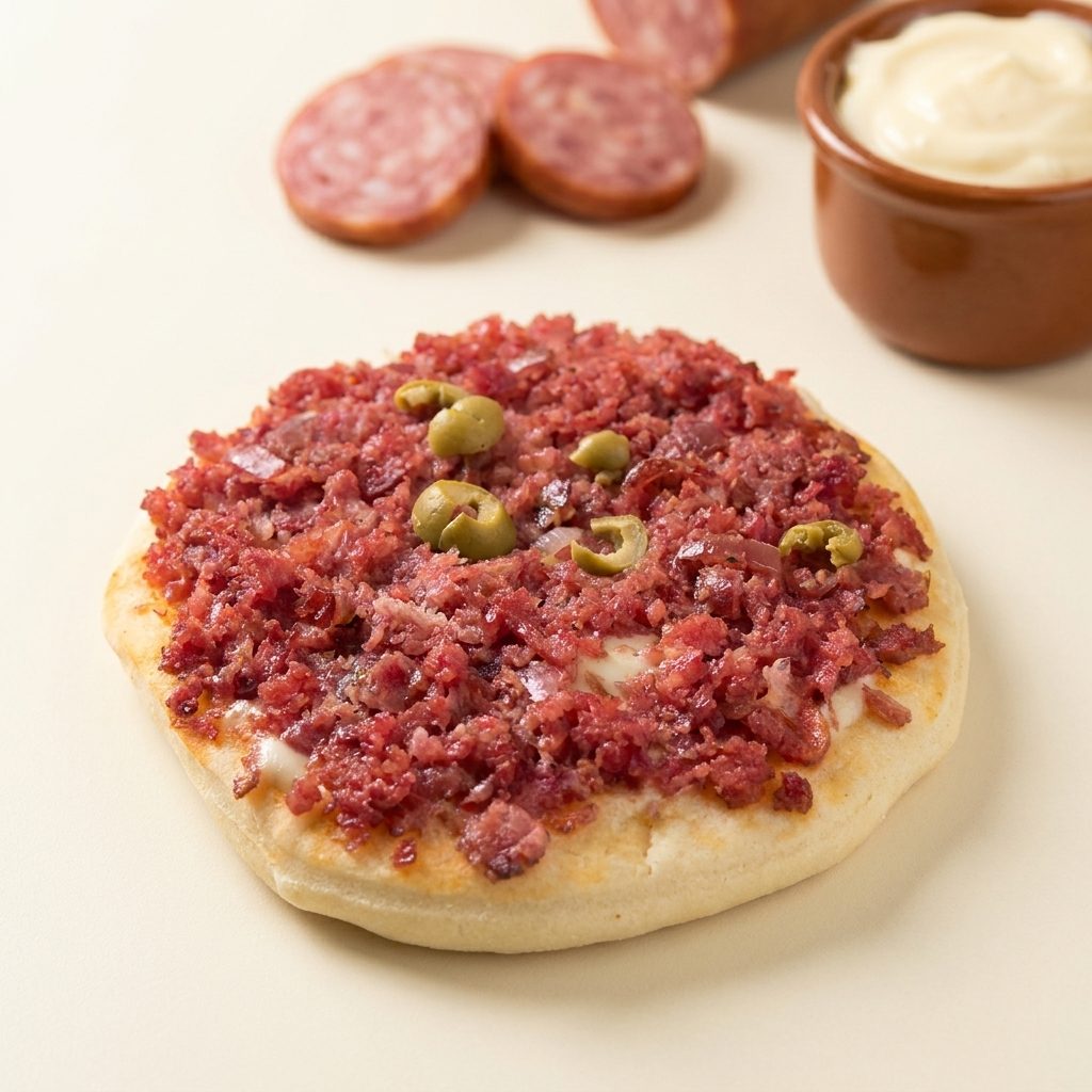 Mini Pizza de Calabresa c/ Requeijão