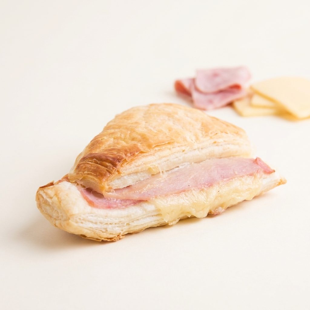 Pizza Folhada de Presunto e Queijo